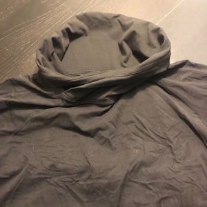 Black funnel neck lululemon top